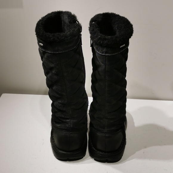 Chaco Boots Women's Arbora Black Distressed Leather Suede Zip Up Winter - Picture 6 of 10